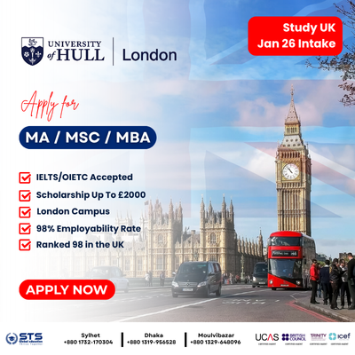 study in uk with3 Years Degree Hull London